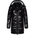 Produktbild: Ragwear Wintermantel Roobie Long super stylischer, gänzender Damen Steppmantel schwarz XL (42)