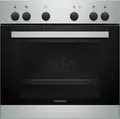 Produktbild: Siemens EQ110KA2EE Einbauherd-Set mit Glaskeramikkochfeld (EA64RGNA1E+HE010FBR1), 60cm breit, 66L, Schnellaufheizung, Umluft-Grill-System, Edelstahl