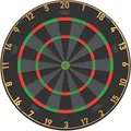 Produktbild: Bull's Advantage Black Dartboard – Offizielles Turnier Steeldart Board, Schwarzes Sisal Profi Dartboard, Ultra Haltbar