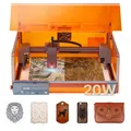 Produktbild: VEVOR Lasergravierer 20W Lasergravurmaschine Cutter mit Gehäuse Klasse 1