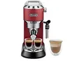 Produktbild: De'Longhi Dedica Style EC685.R Espressomaschine 1.1 L Rot, Silber