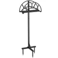 Produktbild: Bomclap Gartenschlauchhalter Freistehender, Metall Gartenschlauch Halterung Schlauchständer mit Ablagefach, Schlauchhalter für Garten, Schwarz