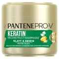 Produktbild: Pantene Pro-V Glatt & Seidig Keratin Reconstruct Haarmaske Für Widerspenstiges Haar, Haarpflege Glanz, Anti-Frizz, Anti Frizz, Haarkur, Haarmaske, Haare Kur, Haar Mask, Beauty, Gold, 300ml