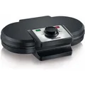 Produktbild: Severin WA 2106 Waffelautomat edelstahl/schwarz Doppelwaffelplatte Backampel NEU