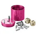 Produktbild: BestSaller 3008 SUPER SIX Würfelspiel Aluminum, 36 Spielstäbchen & 2 Würfel, pink