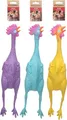 Produktbild: Flamingo Hundespielzeug – Freckles Huhn – Latex – mit Geräusch Größe L – 48,5 cm