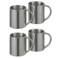 Produktbild: 4er Set Isolierbecher Edelstahl Trinkbecher Thermo Tasse 200ml Doppelwandig