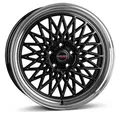 Produktbild: 1x BORBET DESIGN B black rim polished 7.0Jx17 4x100 ET38