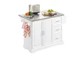 Produktbild: SoBuy Küchenwagen FKW41, Küchenschrank Sideboard Kücheninsel mit erweiterbarer Arbeitsfläche