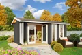 Produktbild: Gartenhaus Blockhaus  Satteldach 28 mm Riverside grau 500x320 cm Lasita