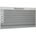 Produktbild: Planungstafel, robust und flexibel mit verstärktem Kunststoffprofil, mit Ablagefach, zur Wandmontage, für Format DIN A4, Schienen 6 (1.580 x 900 ...