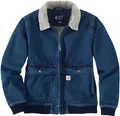 Produktbild: Carhartt Denim-Sherpa, Jeansjacke Damen - Blau (H87) - M .105446.H87.S005