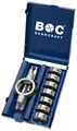 Produktbild: Bohrcraft Bohrcraft Gewindeschneideisen HSS-G DIN 223 B mit Halter in Minibox, 8 Stück M3 M12 und 25 x 9/MSR 8, 1 Stück, 42001410007