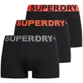Produktbild: Superdry Boxer Herren Boxershort 3er Pack Baumwollmischung (Packung, 3er Pack) orange|schwarz XL