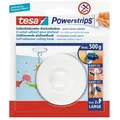 Produktbild: Tesa - Powerstrips Deckenhaken - Selbstklebender, drehbarer Haken in Weiß zum Aufhängen von Decken-Dekoration - Mit Powerstrips Large - Bis zu 500 g