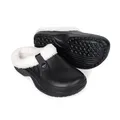 Produktbild: HEYO Clogs gefüttert Damen Herren warme Hausschuhe Winter Pantoffeln Pantoletten Leicht wasserdicht HKO03 (Schwarz, EU Schuhgrößensystem, Erwachsene, Numerisch, M, 44)