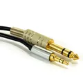 Produktbild: kenable Profi OFC 3,5 mm Stereo Klinkenstecker Stecker Zum 6,35 mm Stereo Klinkenstecker Stecker Kabel 2 m [2 Meter/2m]