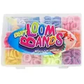 Produktbild: Siva Schmuckset Soft Looms Bands in der Box, 180 Teile + 15 Clips