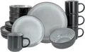 Produktbild: CreaTable Kombiservice Nordic Fjord, Kombiservice 16-tlg (16-tlg), 4 Personen, Steinzeug, Reaktivglasur, Scandi-Style