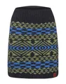 Produktbild: Kunst und Magie Damen Rock Strickrock,Wolle Boho Knielang, Winter (DE/NL/SE/PL, Alphanumerisch, L, XL, Regular, Regular, Schwarz/Grün)