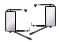 Produktbild: Hansen Styling Parts Universell passendes Außenspiegelset für LKW, Transporter, Trucks, Pickups etc. - Metall schwarz - 2 Spiegel - Spiegelkopf 240x120mm