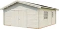 Produktbild: Palmako Garage Roger, BxTxH: 622x596x312 cm, mit Holztor, naturbelassen
