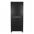 Produktbild: ONDIS24 Beistellschrank Kunststoffschrank Prime 88x66x40 cm schwarz abschließbar Kunststoffschrank Allzweckschrank mit 15kg Belastung pro Einlage 172 cm