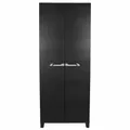 Produktbild: Ondis24 Kunststoffschrank Prime Beistellschrank mit 3 Böden verstellbar 15 kg Schwarz Abschließbar Mehrzweckschrank für Haushalt, Keller & Abstellraum (Schloss Nicht enthalten) (172cm)
