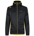 Produktbild: La Sportiva Isolationsjacke Aequilibrium Insulation Hoody (leicht, atmungsaktiv) schwarz/gelb Herren, Größe: XL