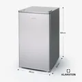 Produktbild: Klarstein Mini Kühlschrank für Zimmer, 70 L Mini-Kühlschrank mit Gefrierfach für Getränke, Snacks, Skincare & Kosmetik, Kühlschrank Klein mit Manuelle Abtauung & Eiswürfelbehälter, 0-10°C