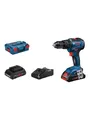 Produktbild: Bosch Professional SLAGBOREMASKINE GSB 18V-55 2X4A PC LBOXX