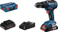 Produktbild: Bosch Professional GSB 18V-55 -Akku-Schlagbohrschrauber inkl. Koffer, inkl. 2. Akku