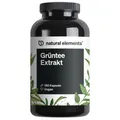 Produktbild: natural elements Grüntee Extrakt – 180 Kapseln – 1998mg Extrakt/Tagesdosis – mit EGCG & Polyphenolen