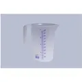 Produktbild: Messkanne 1000 ml Polypropylen transparent D117xH165mm Griff offen