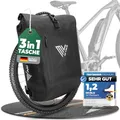 Produktbild: MIVELO - 3in1 Fahrradtasche für Gepäckträger, 100% wasserdicht & PVC-frei, Fahrradtasche Rucksack & Umhängetasche, Fahrrad Tasche Gepäckträgertasche (Carbon, 20L)