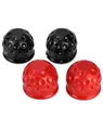 Produktbild: QWORK 4 Stück Anhängerkupplung Abdeckung, 50 mm Gummi Anhängerkupplung Schutzkappe Anhängerkupplung Kugelkopf für Anhänger PKW LKW RV