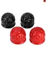 Produktbild: QWORK 4 Stück Anhängerkupplung Abdeckung, 50 mm Gummi Anhängerkupplung Sc