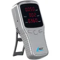 Produktbild: AGT 5in1-Akku-Feinstaub-Messgerät für HCHO, PM1/2,5/10 und TVOC