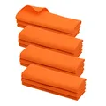 Produktbild: Daloual 12x Geschirrtuch aus 100% Baumwolle, Küchentuch 70x50cm, Putztuch Poliertuch Farbe: orange