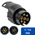 Produktbild: 7 auf 13 poliger Adapter Stecker Auto Anhänger Steckdose KFZ 7-13 Adapterstecker
