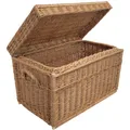Produktbild: Weidentruhe 70cm mit flachem Scharnierdeckel, Weidenrüssel