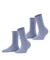 Produktbild: ESPRIT Damen Socken Uni Multipack W So Baumwolle einfarbig 2 Paar, Blau Jeans 6458, 39-42