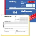 Produktbild: Herlitz Quittungsblock 402, A6 quer, selbstdurchschreibend, je 1 Kopie, MwSt. separat