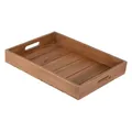 Produktbild: Dekotablett Serviertablett Tablett Holz Teakholz braun Holztablett Dekobrett