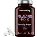 Produktbild: ESSENSEY - Magnesium + Zink + Vitamin B6 Komplex I 120 Kapseln I Hochwertige Qualität I Für Vegetarier I 60 Tagesdosen I Leicht zu schlucken