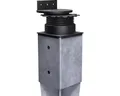 Produktbild: Terrassenlager Flex 42-87mm Polypropylen Schwarz