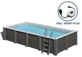 Produktbild: GRE Rechteckiger Composite-Pool KPCOR60LT + LED – 595 x 315 x 126 cm, Komplettset