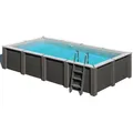 Produktbild: GRE Composite Pool 606x326x124 cm Grau inkl. LED & Sandfilter 6 m³/h Set