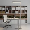 Produktbild: Stehlampe Logan Arcchio, dimmbar, alu / grau / zink, für Arbeitszimmer / Büro, Aluminium, Modern 9968003