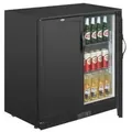 Produktbild: Hintere Bar mit zwei schwenkbaren Volltüren Polar G-Serie schwarz 208L